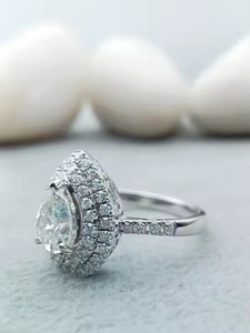 ชุดแหวนแต่งงานงานหมั้นสีทอง14K/18K แหวนเพชรโมอิสสีเงินทองและ925สุดอินเทรนด์รับประกันความพึงพอใจของ100%" - Product Image 6