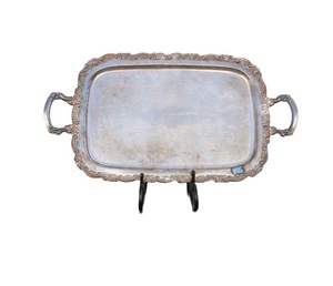 Bandeja de Metal hecha a mano para encimera, bandeja para servir con asas de Metal, forma rectangular niquelada para Catering, molde para hornear bollos para perros calientes - Product Image 5