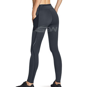 Tejido elástico de cuatro vías de secado rápido transpirable a prueba de sentadillas para mujer de cintura alta para gimnasio de estudio y uso diario - Product Image 2