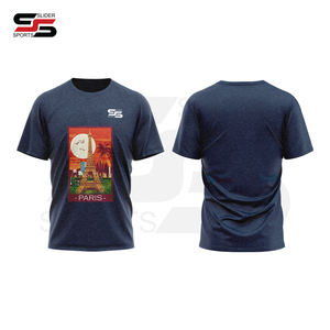 Alta calidad 100% algodón 300 GSM Unisex gimnasio camiseta de gran tamaño personalizado impreso Jersey estilo largo camiseta informal para hombre - Product Image 2