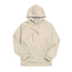 Sweat-shirt à capuche oversize en coton et polyester mélangé 350g, couleur unie, léger, décontracté, streetwear pour homme - Product Image 2