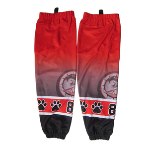 Best Quality Customizable Ice Hockey Sportswear Team Training <b>Socks</b> Heat-Transfer Printed Unisex In-Stock Custom Name Size - Product Image 1