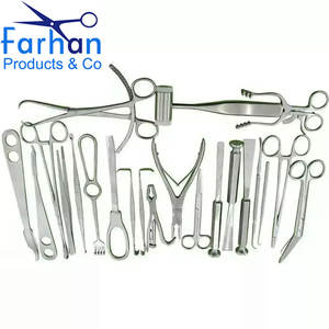 Juego de 22 instrumentos quirúrgicos ortopédicos principales básicos de acero inoxidable. - Product Image 1