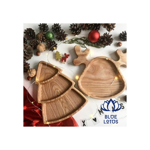 Bandeja de plato de madera de alta calidad 2023, decoración de alimentos, forma de árbol de Navidad, utensilios de cocina, cuenco de masa - Product Image 1