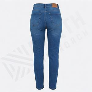 Pantalones Vaqueros Casuales de Mezclilla para Mujer, Ajustados, Transpirables, al por Mayor, Color Personalizado, Lavables, de Cintura Alta - Product Image 2