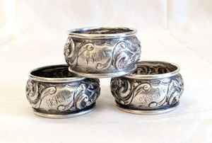 Ronds de serviette, ronds de serviette en rotin, ronds de serviette en osier, décor de table - Product Image 2