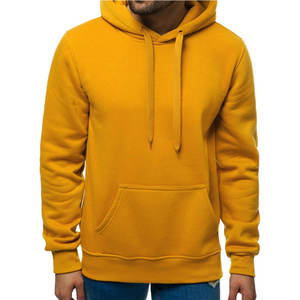 Sweatshirts à capuche en coton pour hommes, couleur unie, taille et logo personnalisables, service OEM, sweatshirts à capuche pour hommes, nouvel arrivage - Product Image 1
