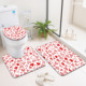 Ensemble de tapis de salle de bain imprimés sur mesure pour salle de bain, rideau de douche antidérapant, tapis de bain - Product Image 1