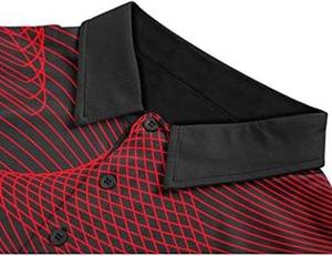 Elegantes camisas y chaquetas de golf tejidas para hombres con impresión digital para un aspecto pulido en el campo - Product Image 3