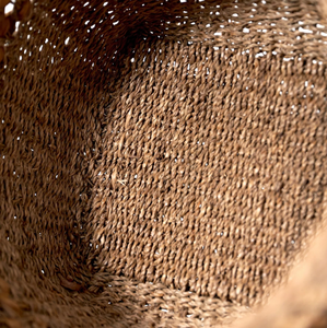 Panier en jonc de mer et en jacinthe d'eau tissé à la main, écologique, panier de rangement naturel pour la maison et la vente au détail, organisateur en provenance du Vietnam - Product Image 5