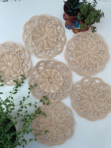 Napperon en rotin et osier Produits écologiques Napperon fabriqué au Vietnam Décoration de table Vente en gros - Product Image 5