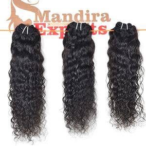 Vente en gros d'extensions de cheveux humains vietnamiens noirs 100% Remy soyeux aucun traitement chimique style de vague naturelle style de cheveux indiens - Product Image 2