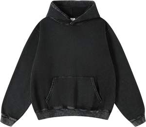 Sweat à capuche d'hiver pour homme, coupe classique, léger, best-seller, 100% coton, polaire, grammage lourd, impression numérique, uni, teint, avec poche - Product Image 2
