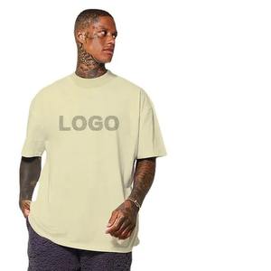 เสื้อยืดสำหรับผู้ชายเสื้อยืดแบบหนาพิมพ์โลโก้ได้ตามต้องการ - Product Image 4