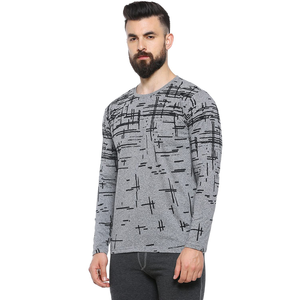 T-shirt col rond à manches longues imprimé pour homme, vêtement de qualité personnalisable, vente en gros, bon marché, du Bangladesh - Product Image 3