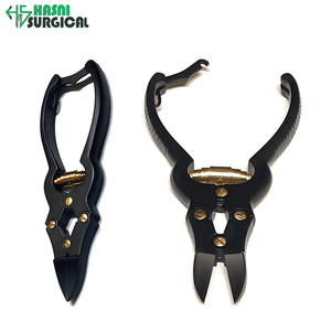 Pince à ongles de pied antifongique double action noire avec ressort doré – Instruments de dermatologie - Product Image 3