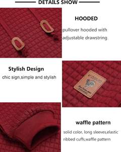 <b>Thermal</b> Hoodie Winter Wear Custom Logo Embroidery Thick Fleece Warm Pullover Sweatshirt Men <b>Women</b> Casual Streetwear Supplier - Product Image 4