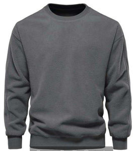 Sweat-shirt à col ras du cou décontracté pour hommes nouveau style solide motif tricoté en polyester/coton sweats à capuche numériques - Product Image 5