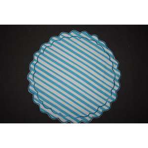 Sets de table ronds personnalisés multicolores pour la cuisine et la salle à manger, vente chaude, en coton imprimé, bord festonné - Product Image 4