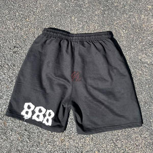 Ensemble T-shirt et short en jersey de coton 250 GSM, coupe oversize, imprimé délavé, tenue décontractée, directement du fabricant - Product Image 5