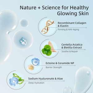 OEM Extrait de plante Anti-âge Soluble Collagène Extraits de plantes Hydratant Lifting Masque en feuille réparatrice pour peau sensible - Product Image 4