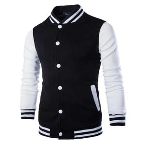 High Quality Custom Print Logo Baseball Varsity Jacket for Men Black Plain Polyester Wholesale CollegeBaseballjacket for men - Product Image 4