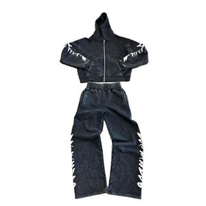 Sudadera Corta Lisa de Algodón 100% de Alta Calidad para Invierno, Talla Grande, con Logotipo Personalizado, Lavado Ácido, Estilo Vintage Desgastado, al por Mayor - Product Image 6