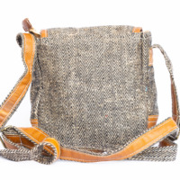 Sac à main de luxe pour femme, confortable et tendance, avec fermeture éclair, style bohème vintage, en coton et cuir sabré, orné de lettres et de chaînes