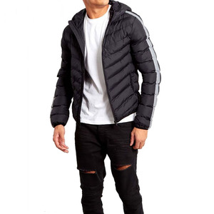 Veste d'hiver matelassée pour homme, ultra chaude, respirante, en polyester, imperméable, à capuche, fermeture éclair intégrale, décontractée, pour l'extérieur, style urbain, OEM ODM - Product Image 2