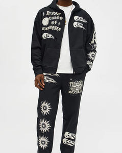 Nueva Llegada Sudadera con Capucha Oversize de Otoño con Hombros Caídos y Cremallera, Color Sólido, Poliéster/Algodón, Personalizable, Ecológica, Transpirable para Hombre - Product Image 3