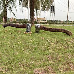 Hache Viking SCL - Design authentique de tomahawk, manche en bois sculpté à la main de 20 pouces pour les reconstitutions historiques et les collectionneurs - Product Image 4