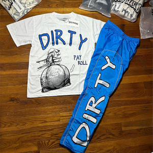 Conjunto Deportivo Vintage para Hombre, Novedad de 2025, Transpirable, Camiseta Azul de Poliéster, Pantalones de Nailon, Estilo Vintage con Corte Acampanado - Product Image 1