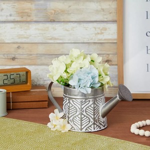 Vase décoratif en métal galvanisé, arrosoir Vintage pour plantes d'intérieur, Vase de décoration de fleurs, décoration de la maison - Product Image 2