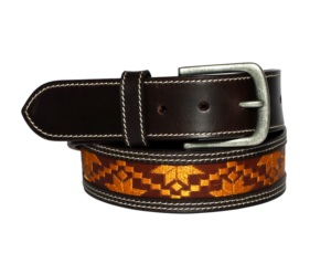 Wholesale Luxury Fashion Business Style Handmade Embroidery Design Logo Option Customizable OEM Genuine <b>Leather</b> Belts - Product Image 1