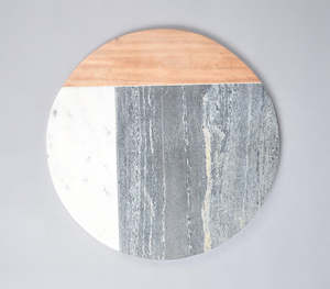 Planche à découper en bois de marbre de qualité supérieure Outils à fromage en acier inoxydable en bambou pour plateau de mariage à la maison de cuisine - Product Image 2