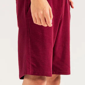 <b>Men</b> Casual <b>Shorts</b> with Pockets Mid Waist 100% Cotton terry Breathable OEM Custom Color Gym Fitness Sportswear - Product Image 4