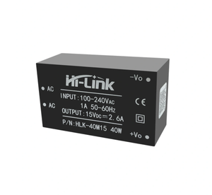 HLK-40M15 Hi-Link Shenzhen 40W AC to DC Converter SMPS Power Module Supply 15VDC <b>Isolated</b> Non-Regulated Output Board Mount - Product Image 5
