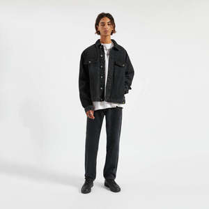 Chaqueta Vaquera de Lona Unisex de Venta Caliente con Cuello Alto, Diseño Invernal Cortavientos de Alta Calidad, Estilo Urbano de Moda - Product Image 3