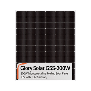 Panneau solaire monocristallin pliable Glory Solar GSS-200W 18V avec certificat TUV, origine américaine - Product Image 2