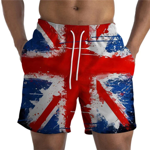USA <b>UK</b> National Flag 3D Printed Casual Beach <b>Shorts</b> <b>for</b> <b>Men</b> Quick Dry Swim Trunks with Mid Waist Cool Board <b>Shorts</b> - Product Image 2