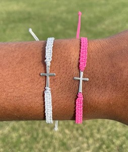 สร้อยข้อมือกางเขนคริสเตียน | กันน้ำและปรับได้ | สร้อยข้อมือศรัทธา - Product Image 2