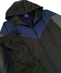 Ensemble de survêtement unisexe sur mesure en polyester coupe-vent à séchage rapide, veste cargo et pantalon de jogging, deux pièces, vêtements de sport d'hiver, tendance - Product Image 2