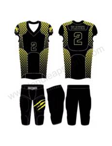 Uniforme de fútbol americano bordado personalizado de alta calidad uniforme de fútbol americano transpirable de gran tamaño cosido - Product Image 1