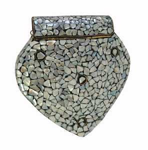 Latest Design Best Selling Metal Trendy Clutch Bag Mosaic <b>Handbag</b> for Women at Wholesale Price From India - Product Image 2