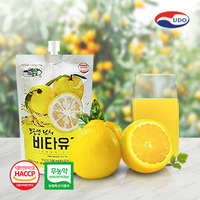 [UDO FOOD] Boisson coréenne Vita Citron Juice 100ml Boisson naturelle au yuzu Riche en vitamine C Boisson coréenne rafraîchissante aux agrumes