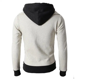 OEM al por mayor diseño personalizado de alta calidad de tela gruesa hombres cremallera Sudadera con capucha 100% algodón polar Sudadera con capucha - Product Image 2