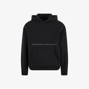 Sweats à capuche épais de haute qualité 350GSM pour hommes, 100% coton, streetwear surdimensionné avec broderie personnalisée, commande en gros disponible - Product Image 5