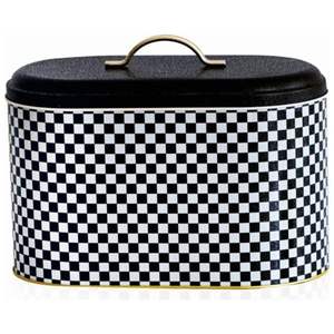 Checkerboard Pattern 9.8L <b>Metal</b> Bread Box with Handle 178 x 338 x 200 mm <b>Food</b> Storage & <b>Container</b> - Product Image 1