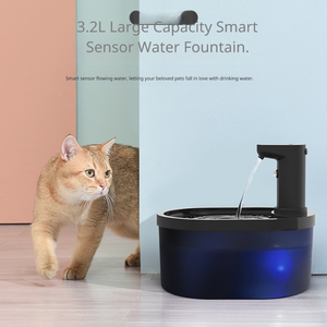 Wireless <b>Cat</b> Water Fountain Battery Operated Smart Sensor 3.2L Large Capacity Automatic Pet Drinking Dispenser Quiet Dog Bowl - Product Image 2