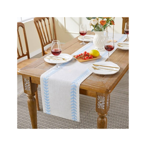 ผ้าคาดโต๊ะผ้าคอตตอนปักลายสำหรับเทศกาลคริสต์มาสขอบคุณพระเจ้าตะกร้าสาน280 GSM 220ทนต่อการซีดจางทนทานผลิตในอินเดีย - Product Image 3